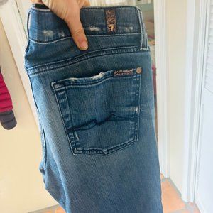 7 For All Mankind Crop Josefina Skinny Boyfriend Jeans